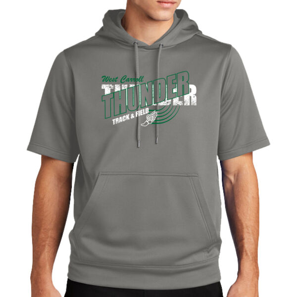 West Carroll Thunder Track 2026 - Sport Wick ® Fleece Short Sleeve Hooded Pullover Thumbnail