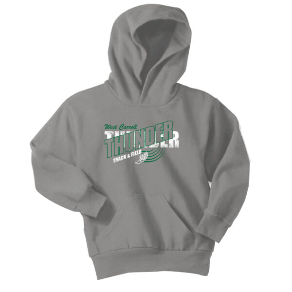 West Carroll Thunder Track 2026 - Youth Core Fleece Pullover Hooded Sweatshirt Thumbnail